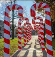candy cane fishing pole Giant Fiberglass Candy Cane Pole